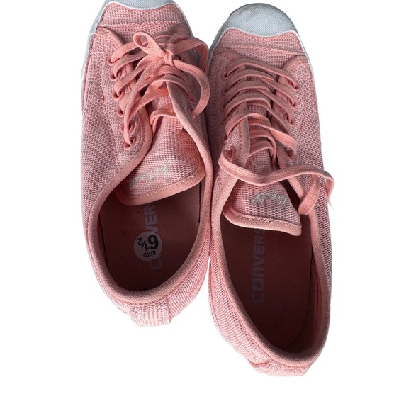 Converse Womens Jack Purcell Athletic Sneakers Shoes 161309C Light Pink Size 6.5 - Picture 7 of 8